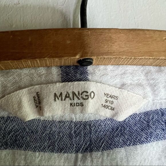 Mango Kids Stripe Button Down Top - Picture 4 of 6